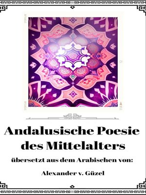 cover image of Andalusische Poesie des Mittelalters